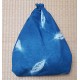 Indigo Feuilles Guntai shibori - 70 cm